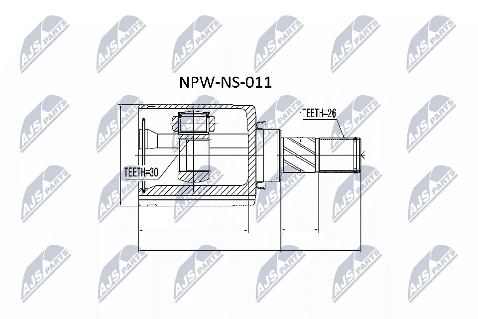 Joint Kit, drive shaft NPW-NS-011