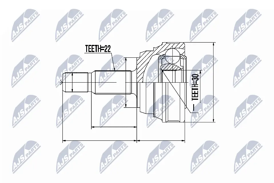 Joint Kit, drive shaft NPZ-VW-013
