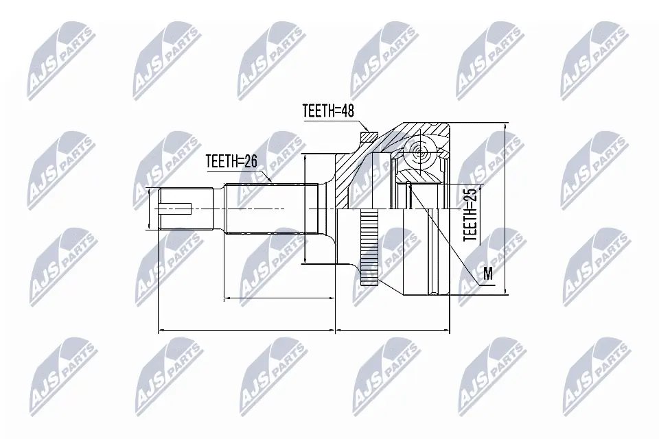 Joint Kit, drive shaft NPZ-TY-060