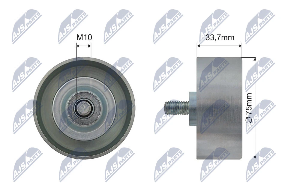 Tensioner Pulley, V-belt RRK-NS-008