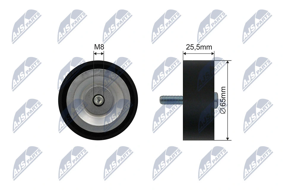 Tensioner Pulley, V-ribbed belt RNK-ME-050