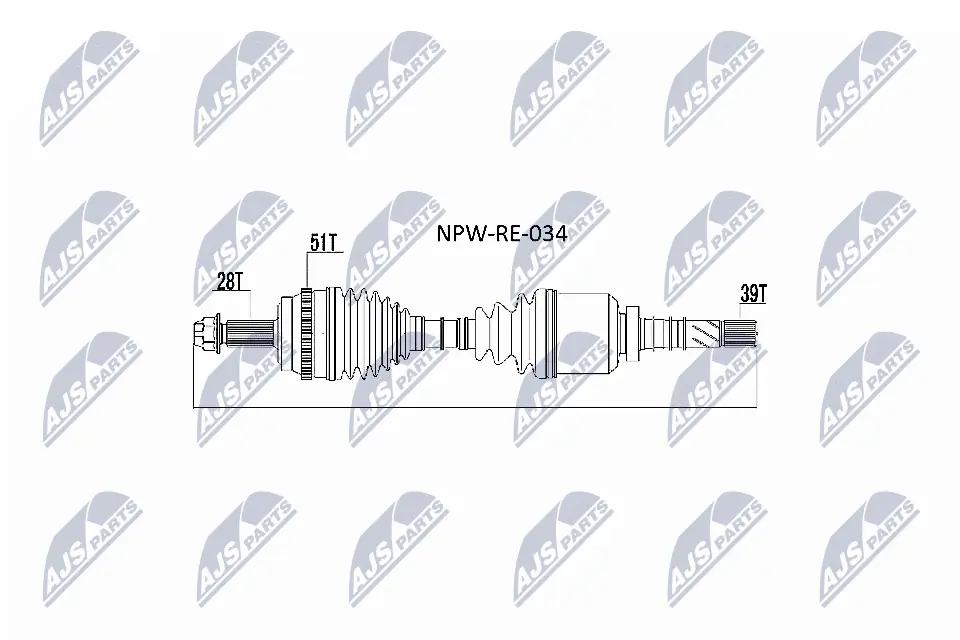 Drive Shaft NPW-RE-034