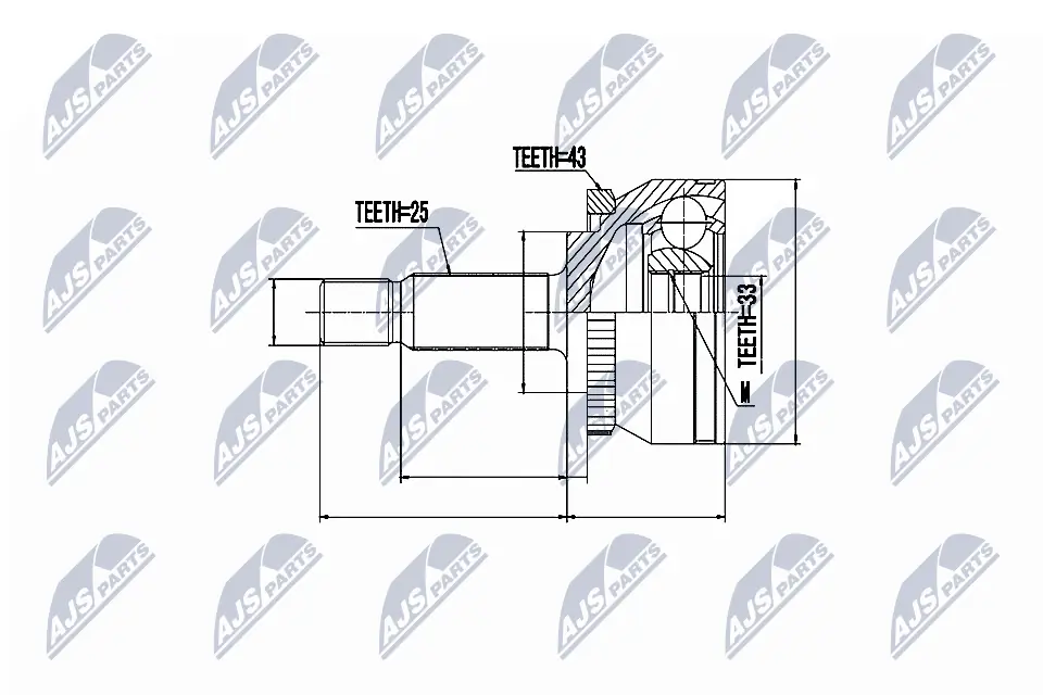 Joint Kit, drive shaft NPZ-VV-002