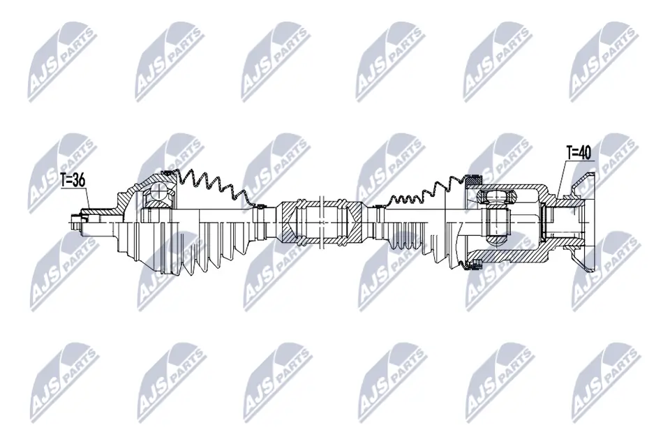 Drive Shaft NPW-VW-235