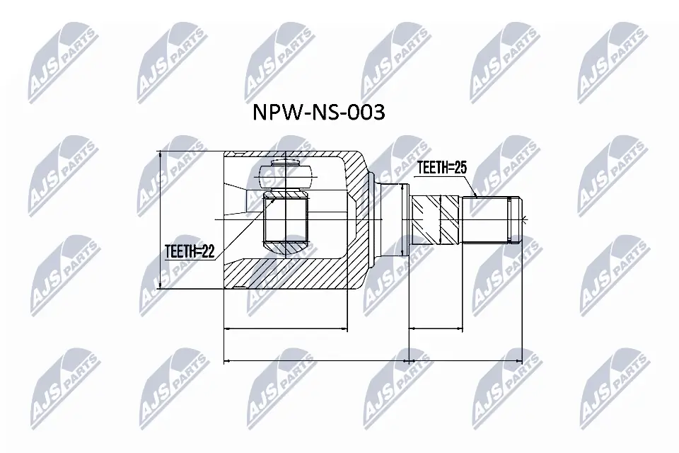 Joint Kit, drive shaft NPW-NS-003