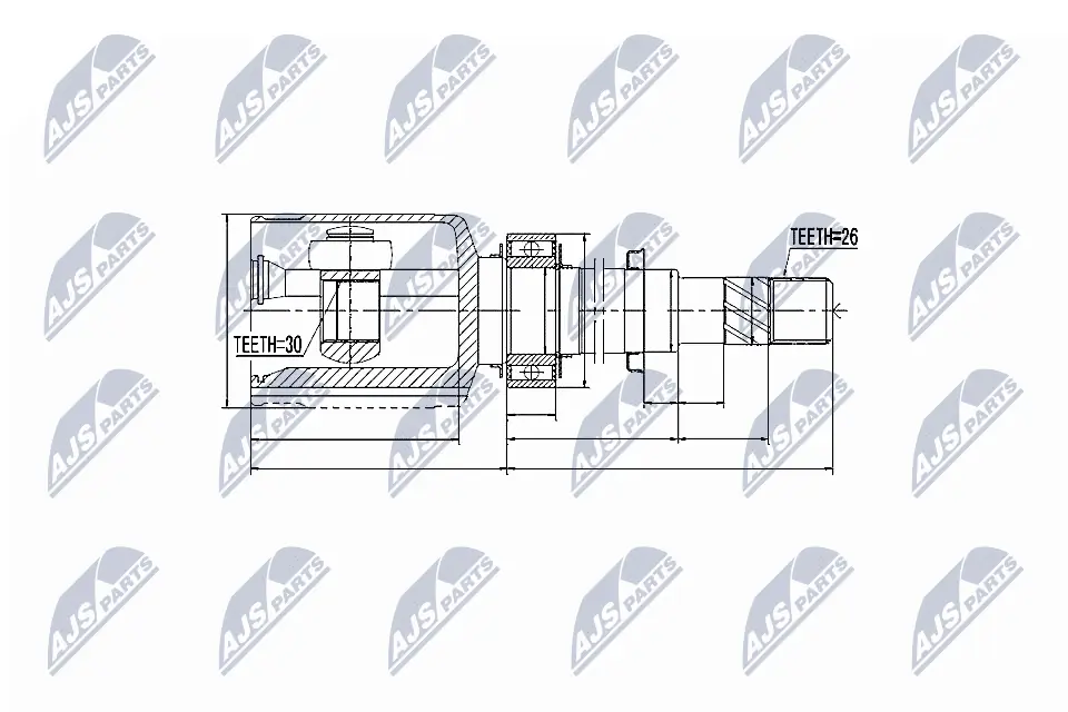 Joint Kit, drive shaft NPW-NS-021