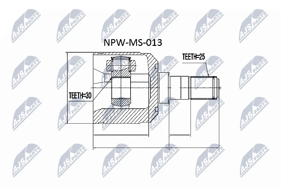 Joint Kit, drive shaft NPW-MS-013