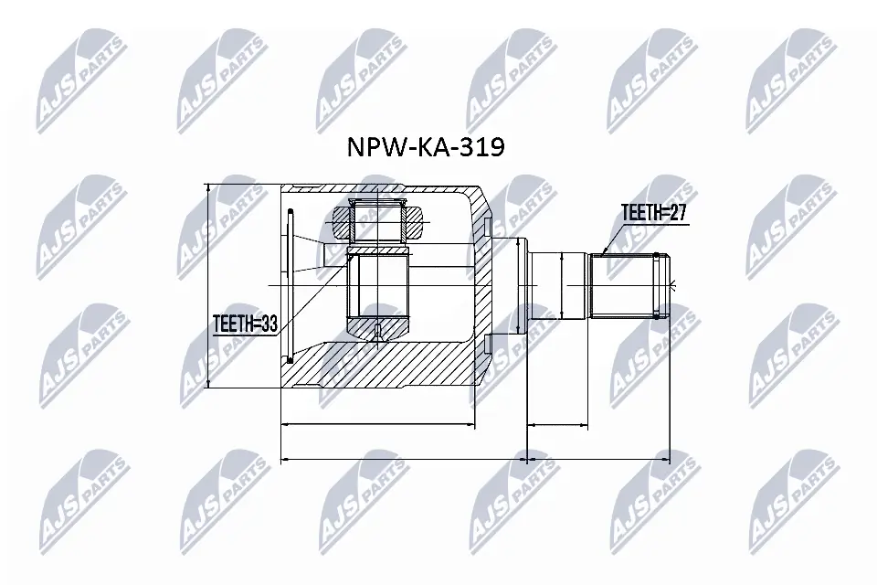 Joint Kit, drive shaft NPW-KA-319