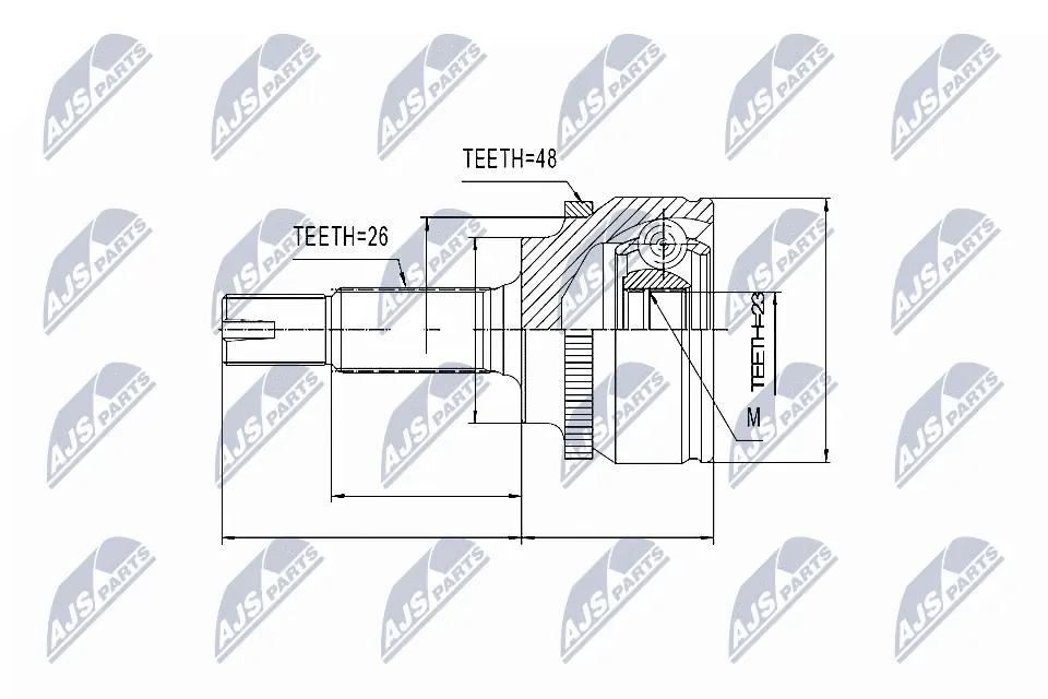 Joint Kit, drive shaft NPZ-TY-082