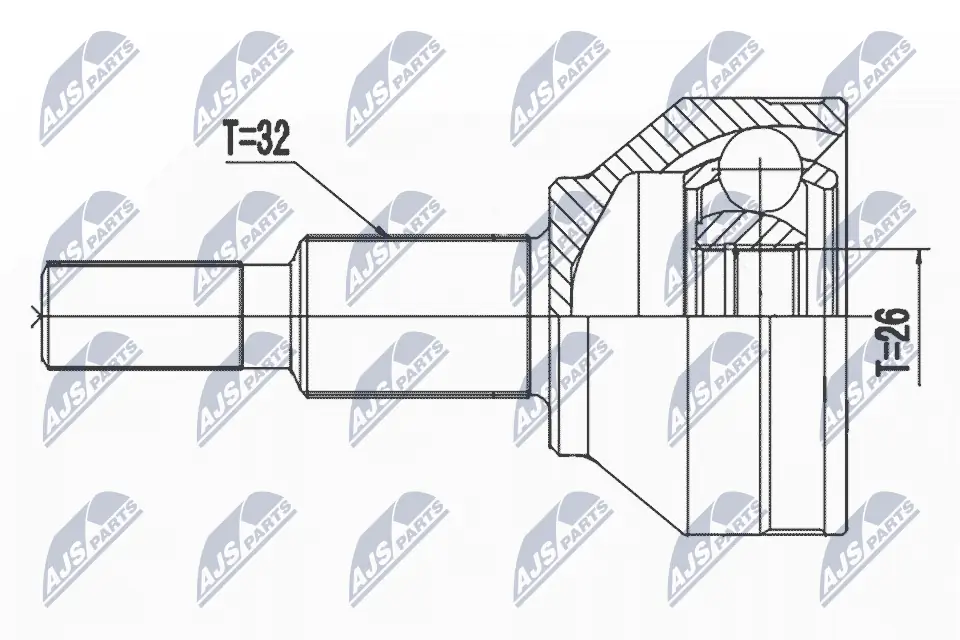 Joint Kit, drive shaft NPZ-CH-031