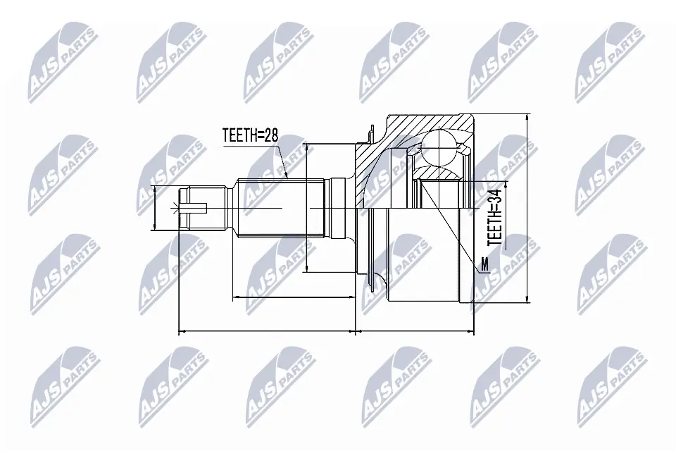 Joint Kit, drive shaft NPZ-HD-051