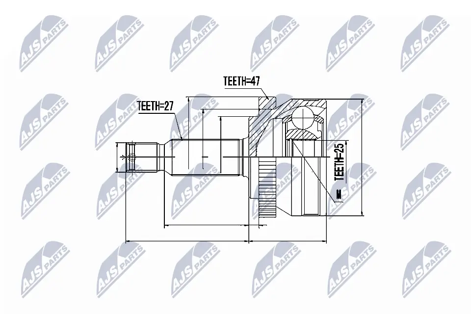 Joint Kit, drive shaft NPZ-HY-531