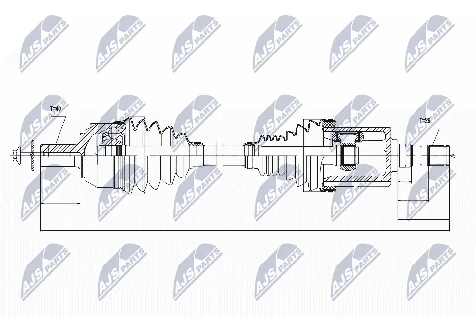 Drive Shaft NPW-VV-022