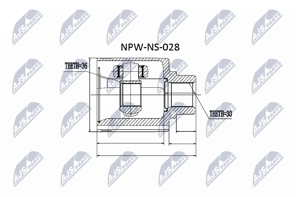 Joint Kit, drive shaft NPW-NS-028