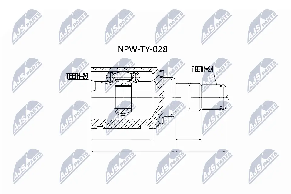 Joint Kit, drive shaft NPW-TY-028