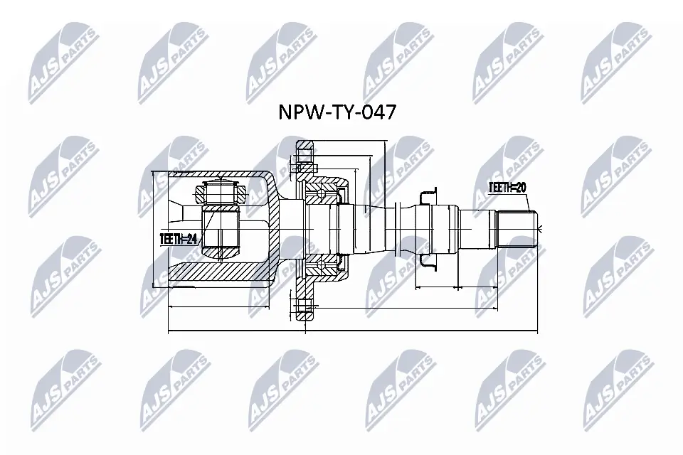 Joint Kit, drive shaft NPW-TY-047