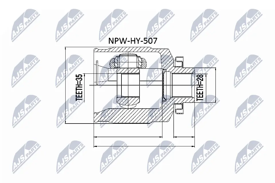 Joint Kit, drive shaft NPW-HY-507