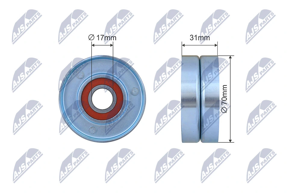 Tensioner Pulley, V-ribbed belt RNK-CH-053