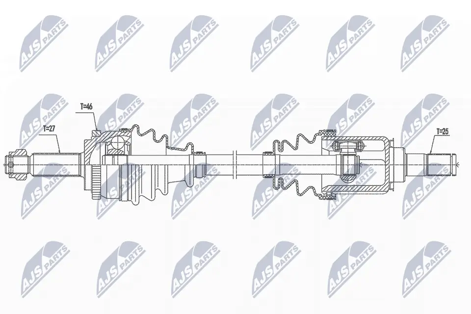 Drive Shaft NPW-KA-368