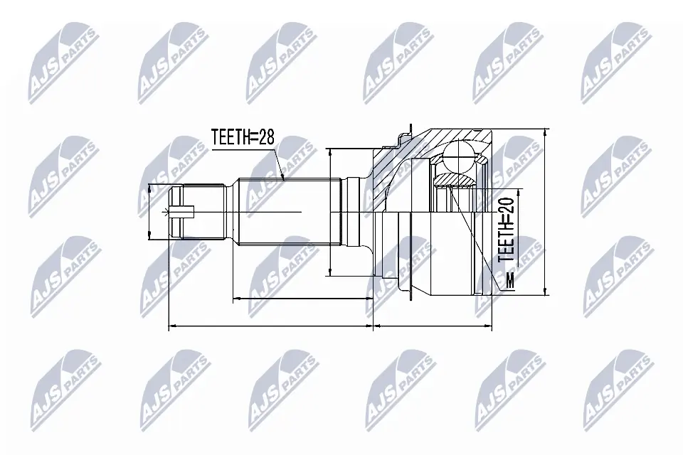 Joint Kit, drive shaft NPZ-HD-047