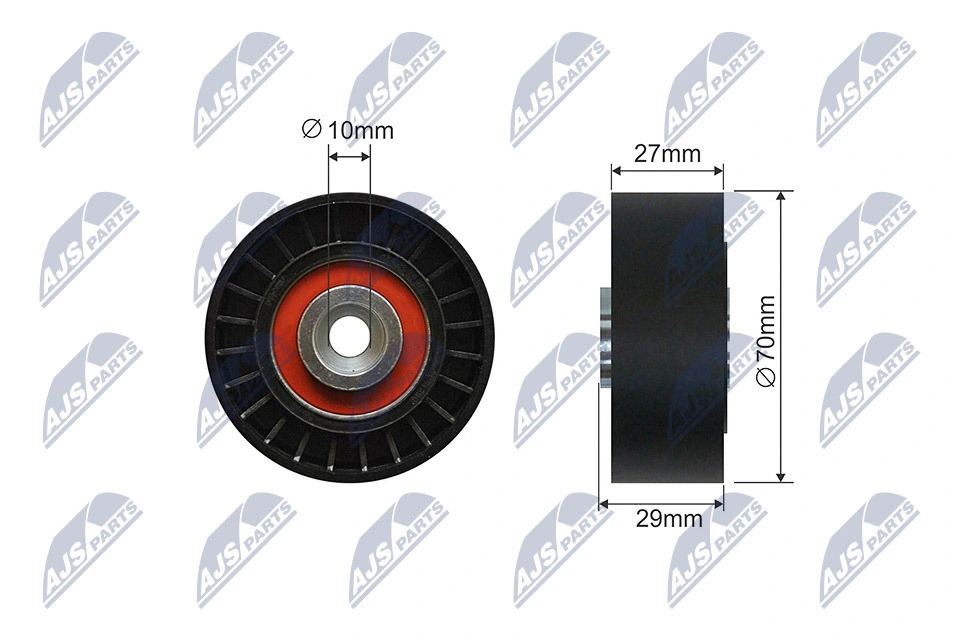 Tensioner Pulley, V-ribbed belt RNK-PE-005