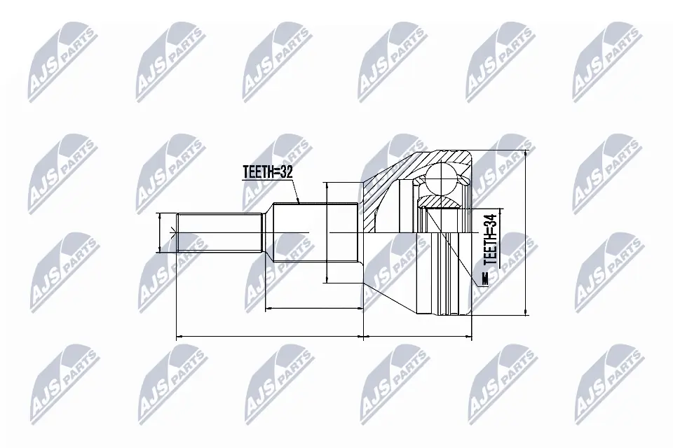 Joint Kit, drive shaft NPZ-CH-007
