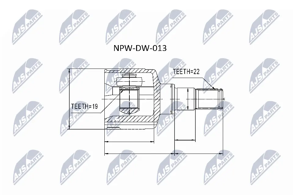 Joint Kit, drive shaft NPW-DW-013