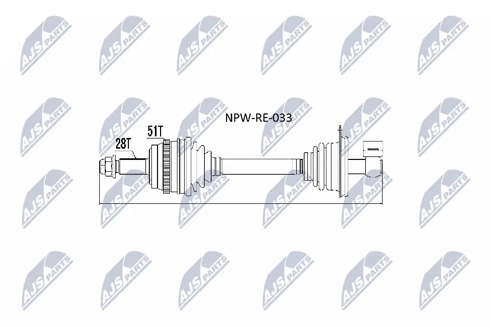 Drive Shaft NPW-RE-033