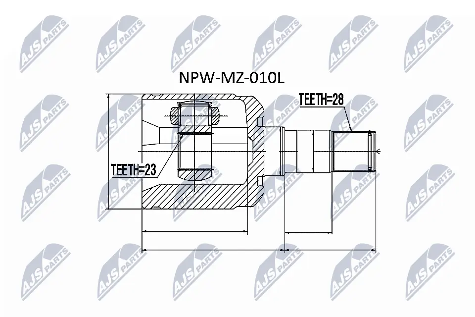 Joint Kit, drive shaft NPW-MZ-010L