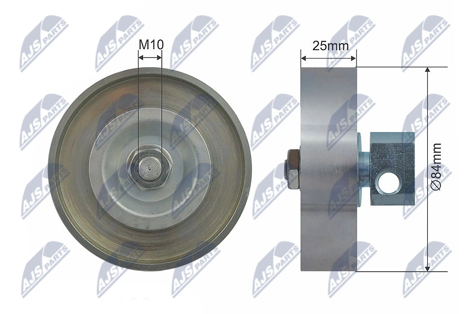 Tensioner Pulley, V-ribbed belt RNK-NS-042