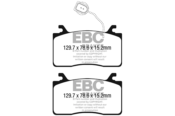 Set bantalan rem, rem cakram DP42325R