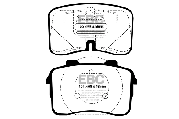 Brake Pad Set, disc brake DP3883C