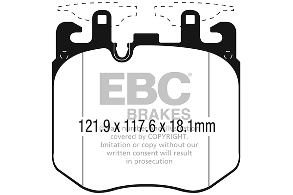 Set bantalan rem, rem cakram DP42304R
