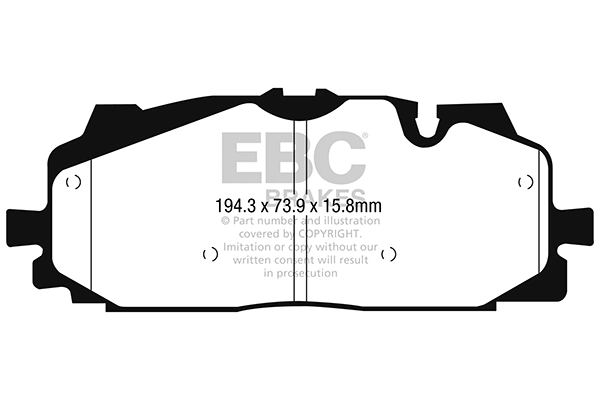 Set bantalan rem, rem cakram DP42277R