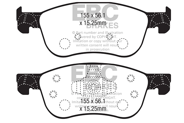 Set bantalan rem, rem cakram DP42353R