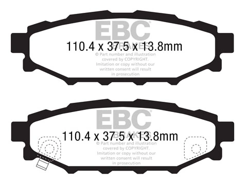 Brake Pad Set, disc brake DP1584
