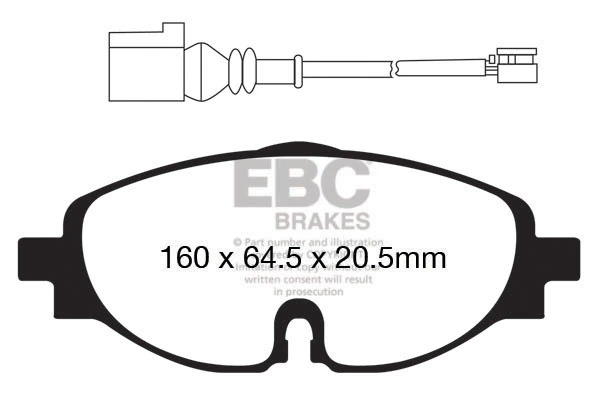 Brake Pad Set, disc brake DP42150R