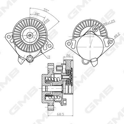 ATE 24.3727-2403.2 Cable Pull, parking brake