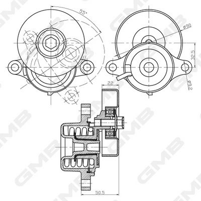 ATE 24.3727-3100.2 Cable Pull, parking brake