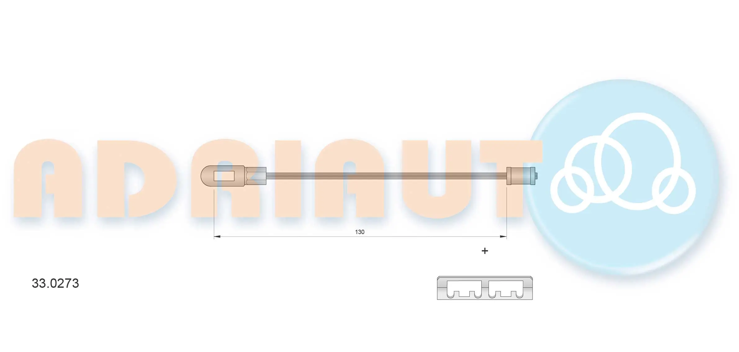 Cable Pull, parking brake 33.0273