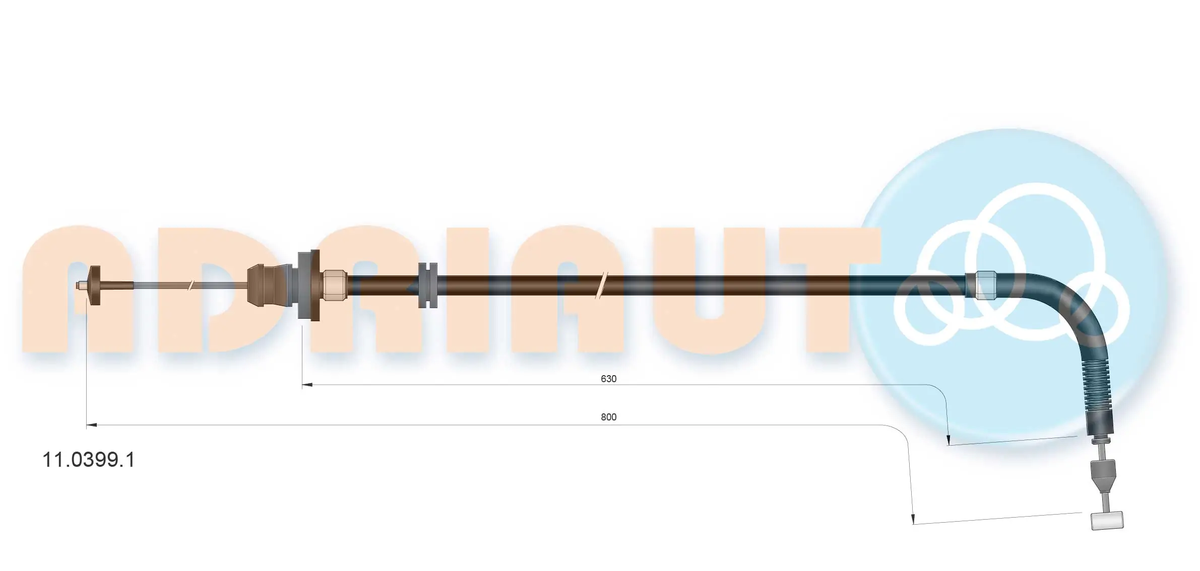 Accelerator Cable 11.0399.1