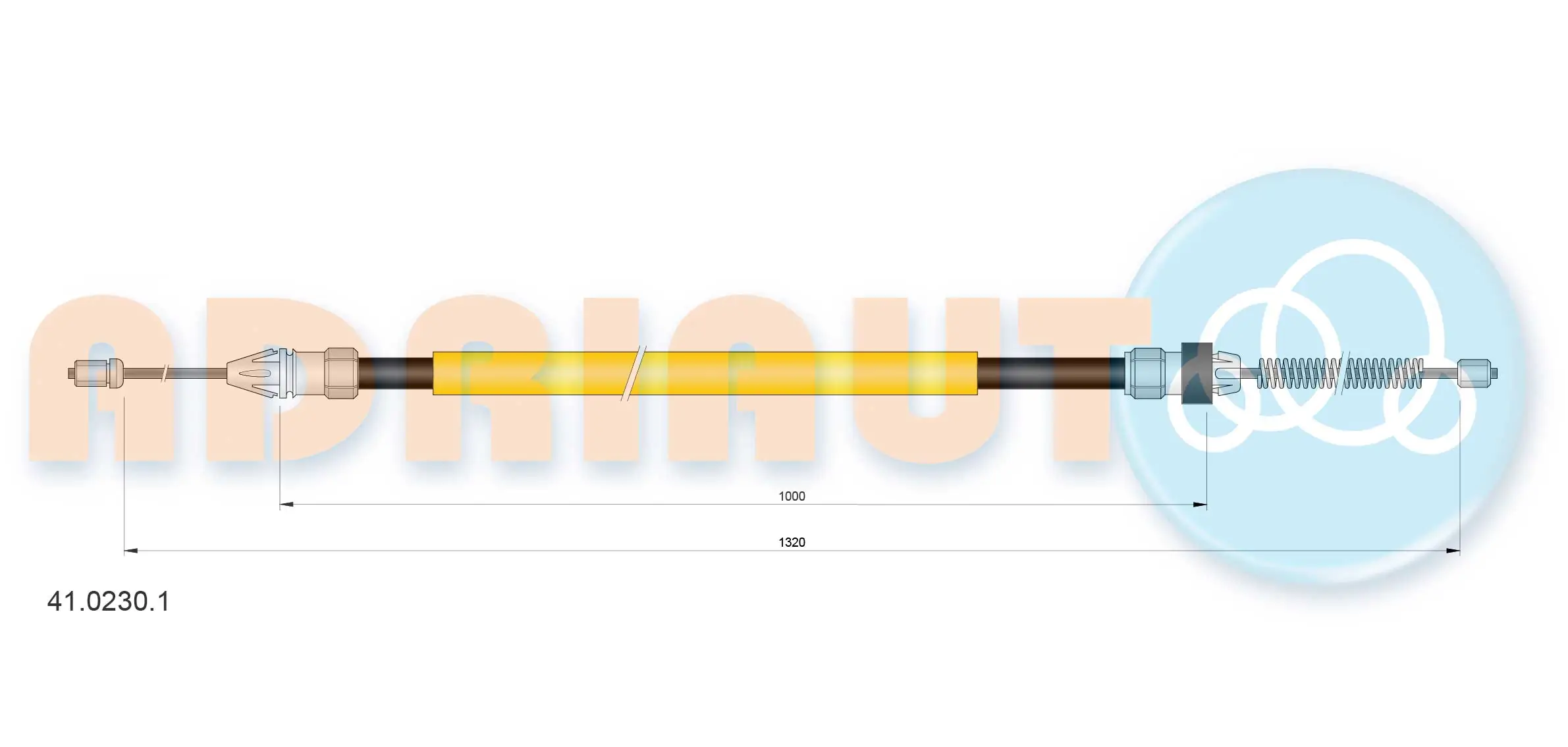 Cable Pull, parking brake 41.0230.1