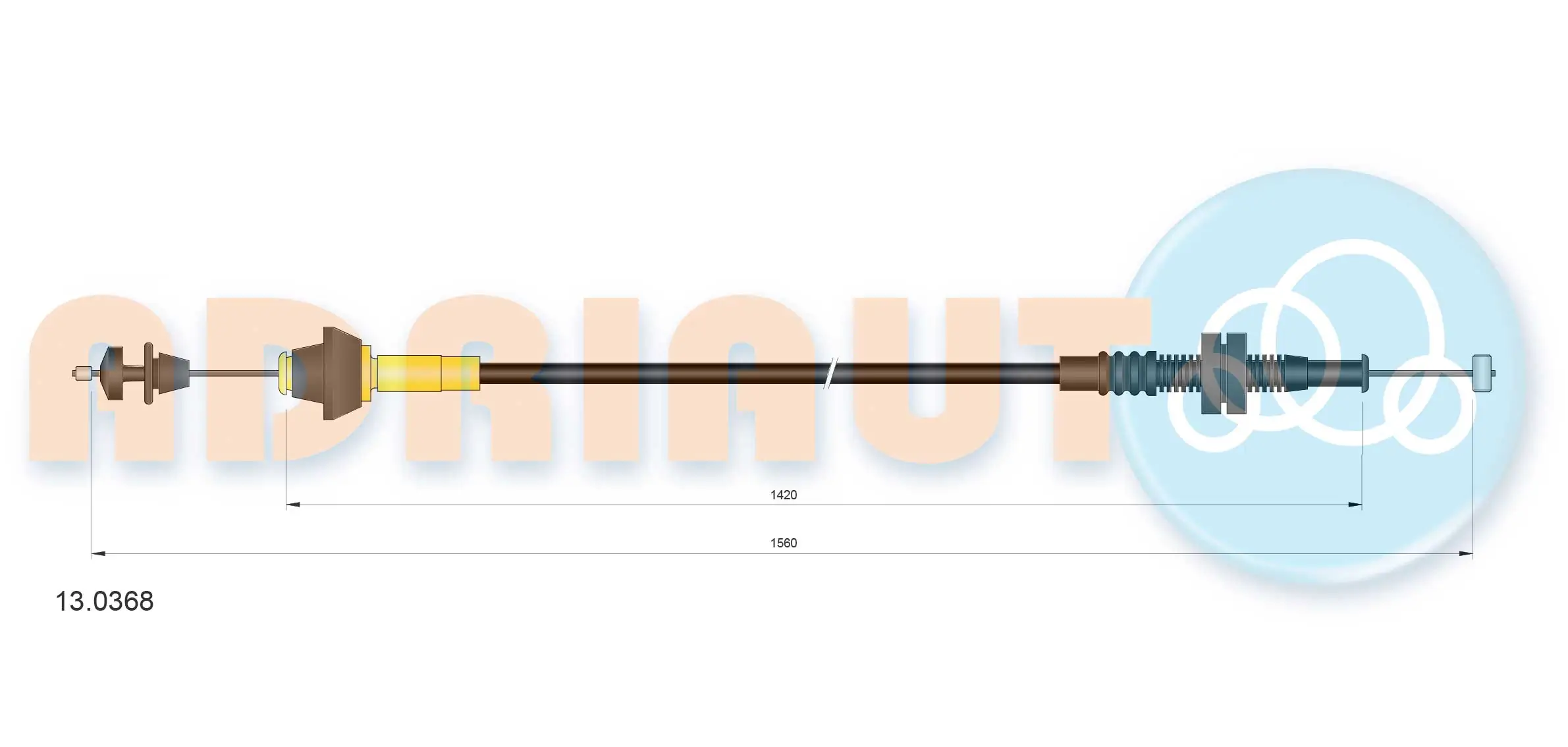 Accelerator Cable 13.0368