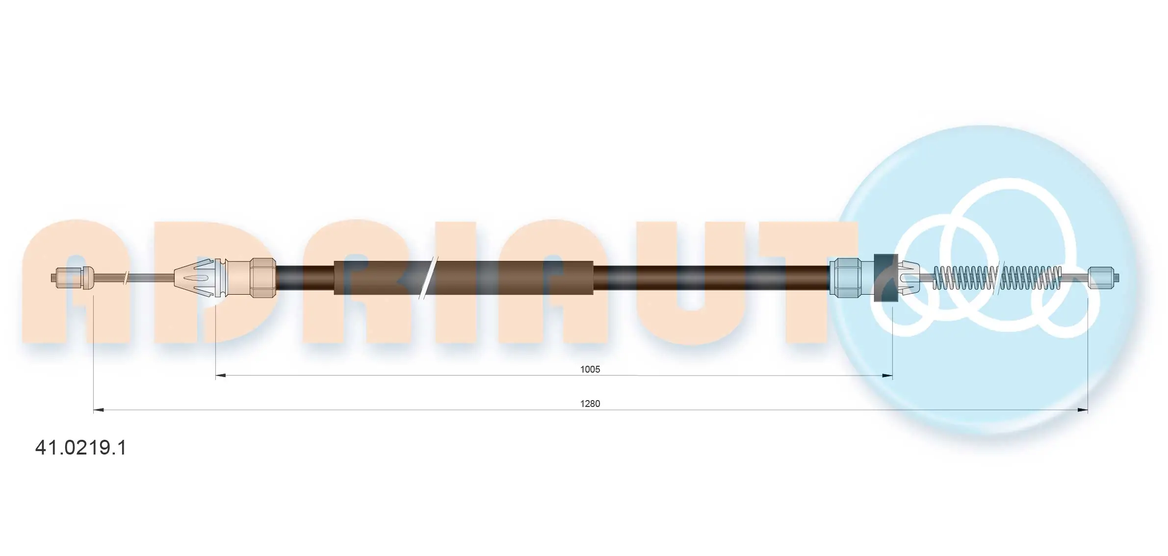 Cable Pull, parking brake 41.0219.1
