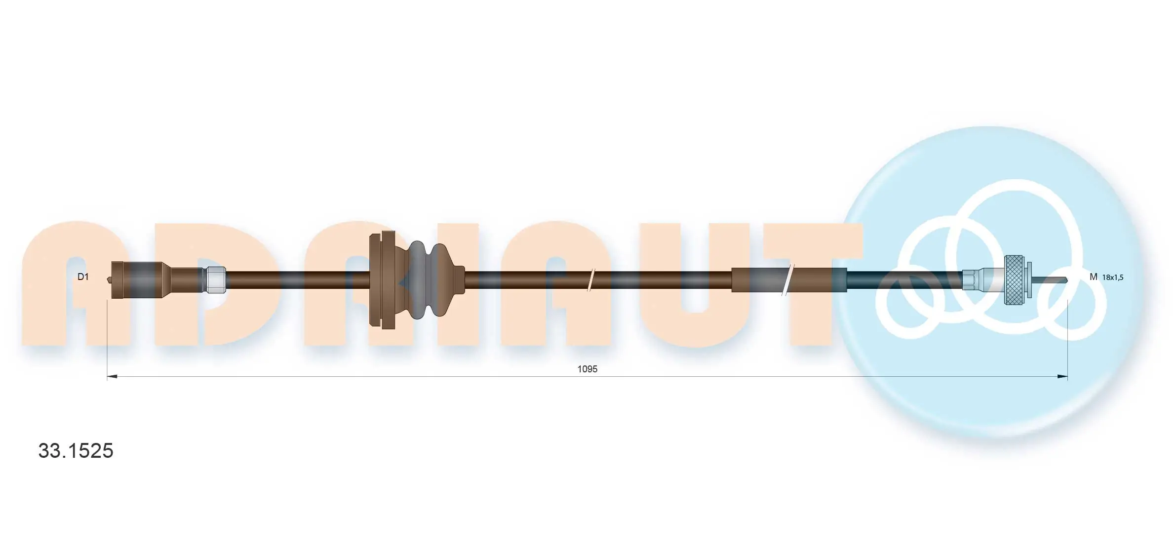 Speedometer Cable 33.1525