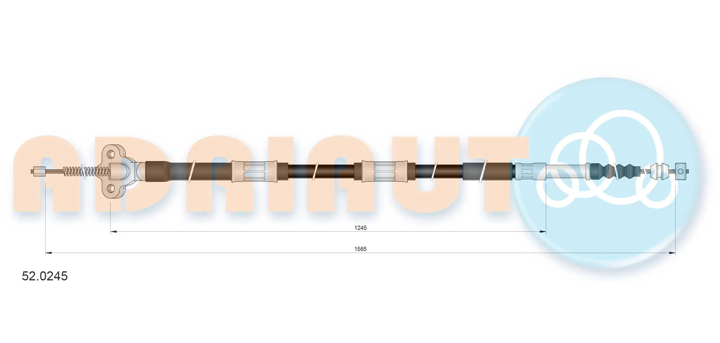 Cable Pull, parking brake 52.0245