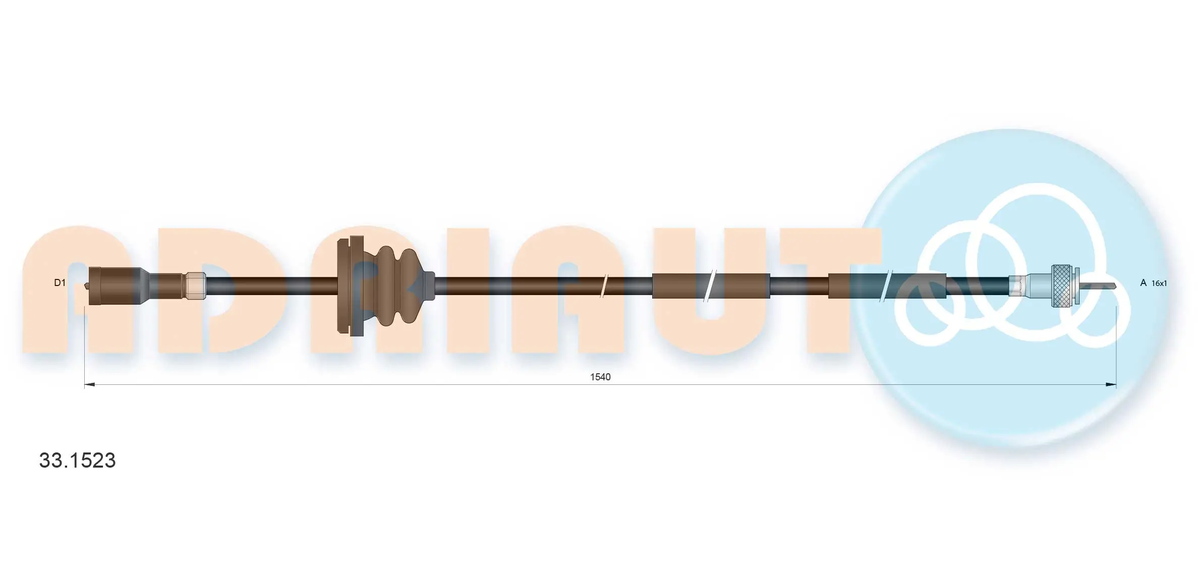 Speedometer Cable 33.1523