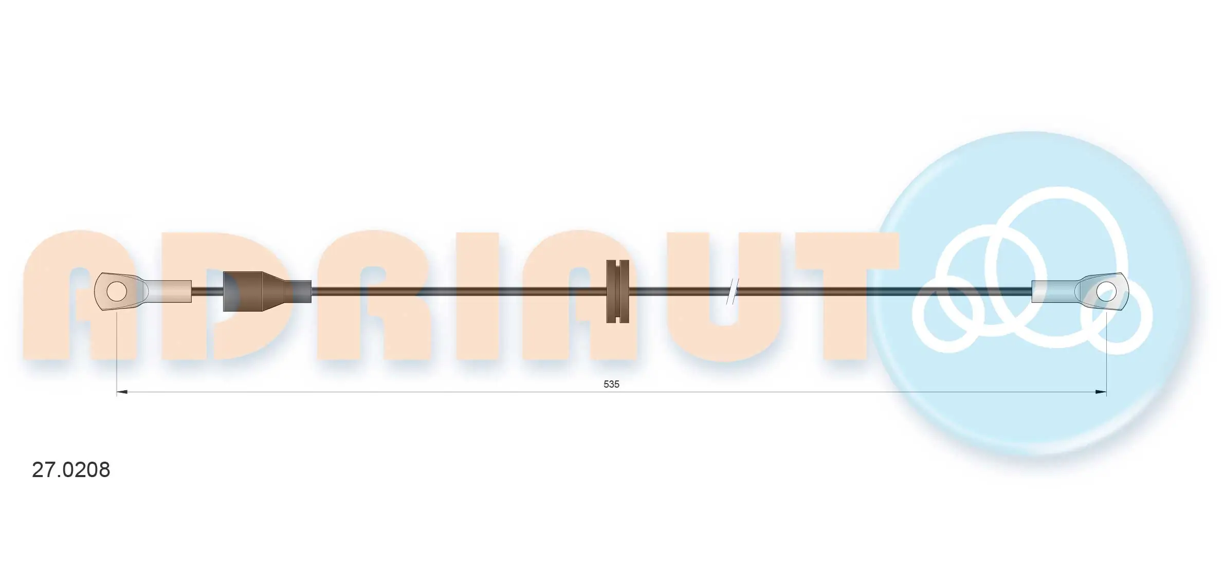 Cable Pull, parking brake 27.0208