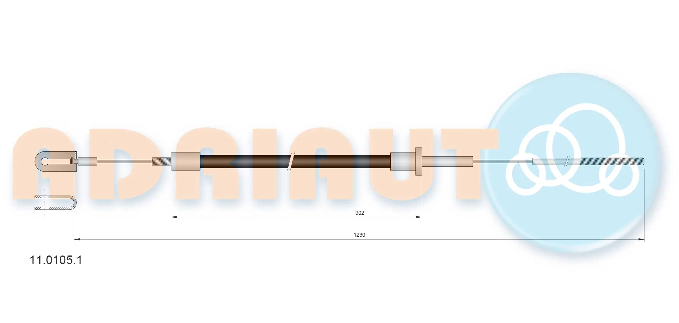 Cable Pull, clutch control 11.0105.1