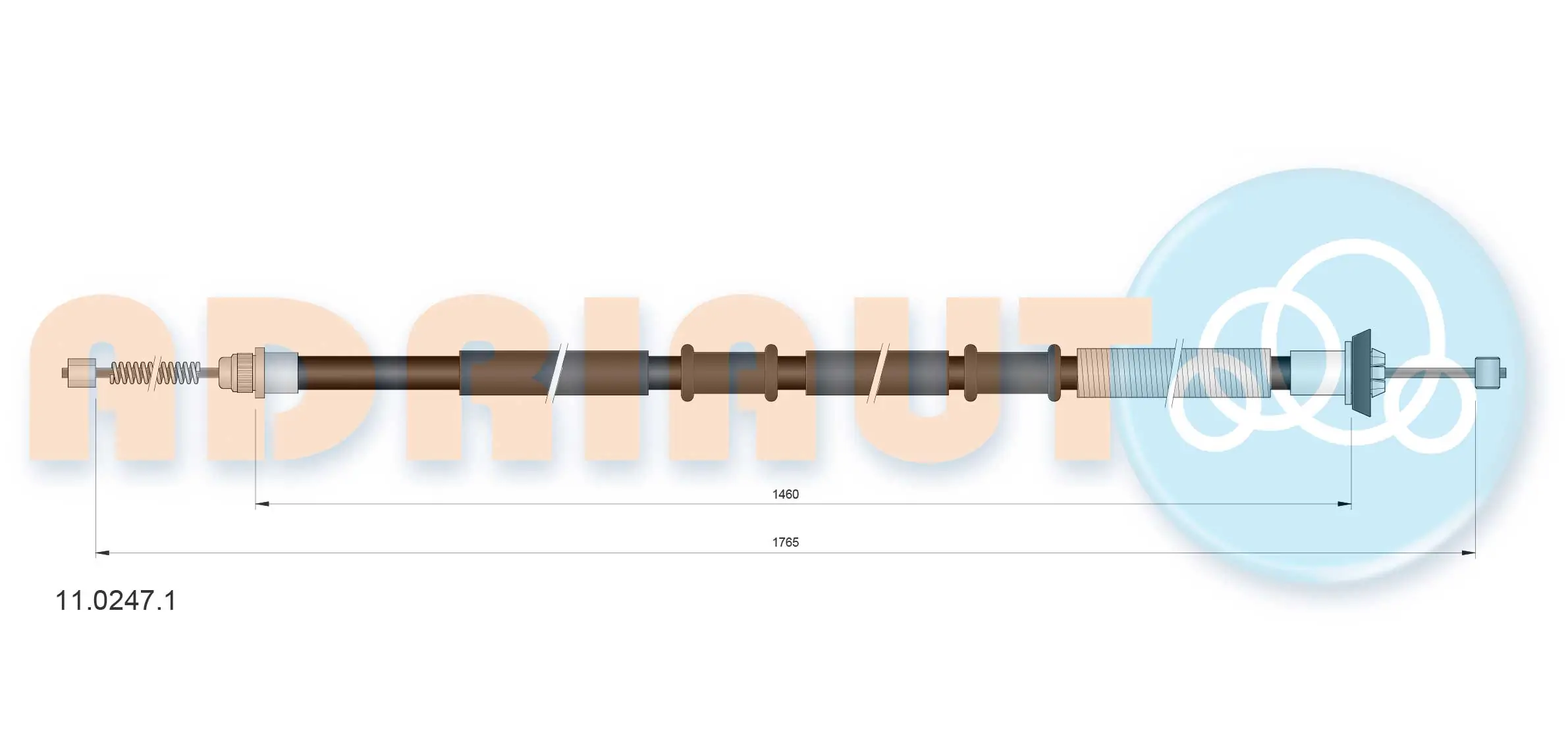 Cable Pull, parking brake 11.0247.1